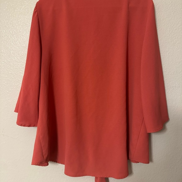 Rust Button-Down Blouse - Picture 3 of 3